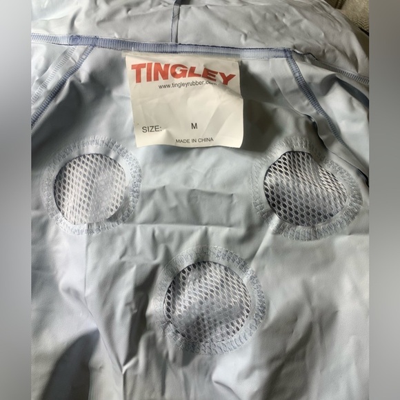 Tingley Blue Rain Suit Unisex/Adult,  Zip Front Jacket w/Pants, Vented, Size M - Picture 7 of 14